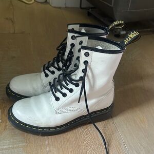 White Doc Marten Boots